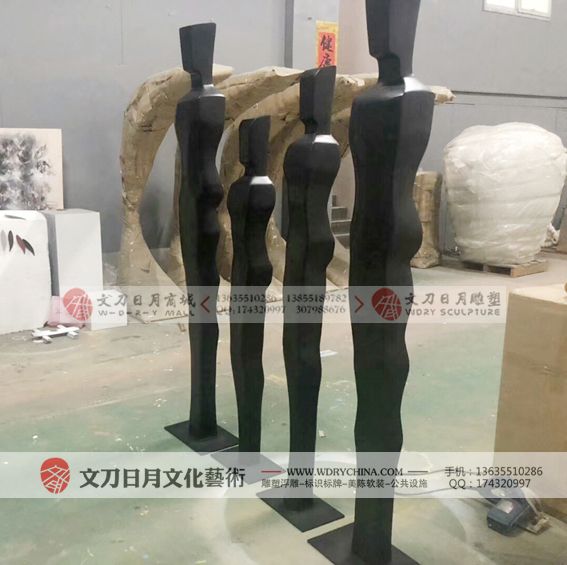 抽象人物雕塑摆件酒店会所大厅摆设现代玻璃钢软装饰艺术品